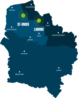 Implantations SOMAFERM dans les Hauts-de-France